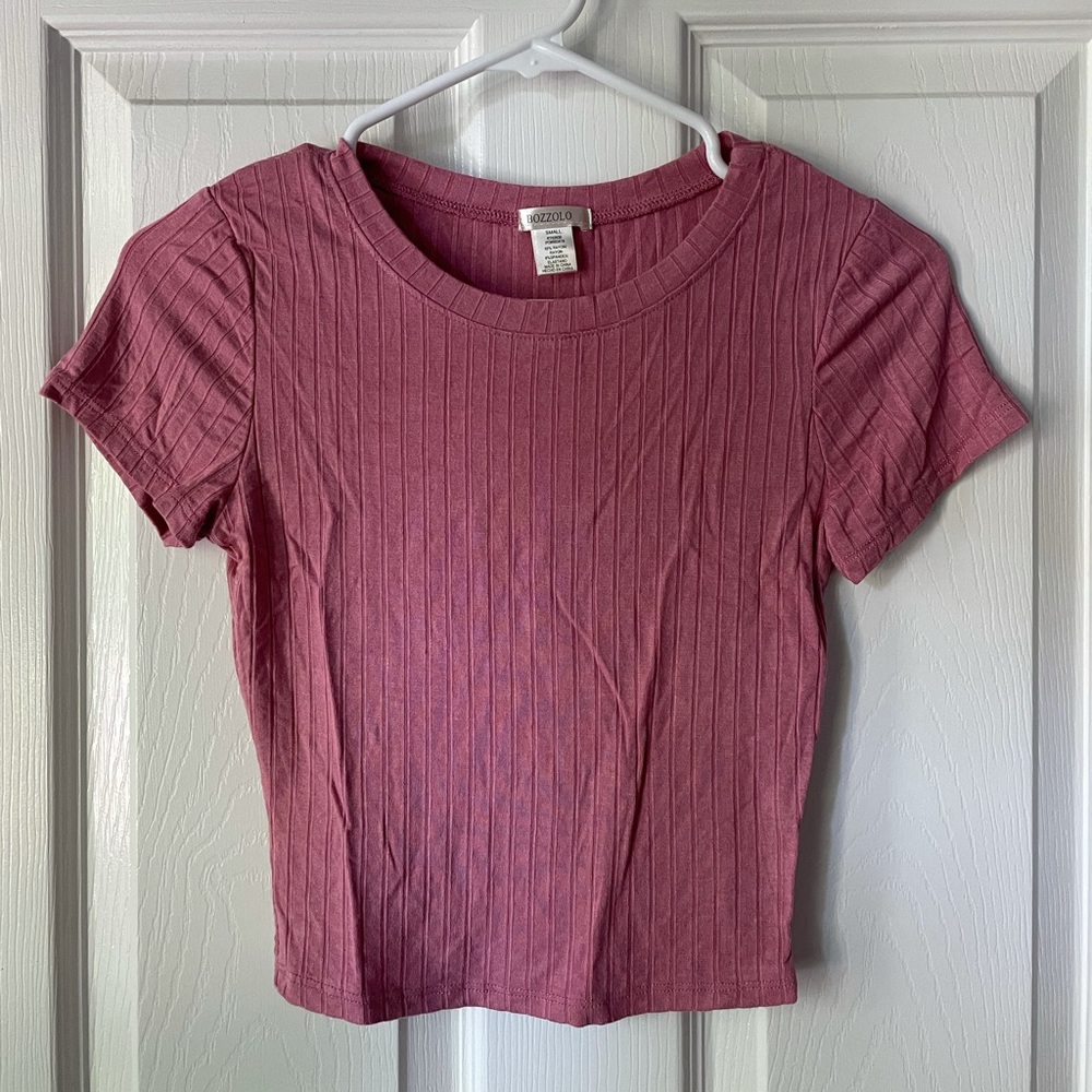 Bozzolo Pink Crop Top